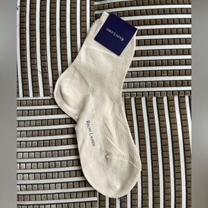 Ralph Lauren Purple Label Light Cream Cotton Socks